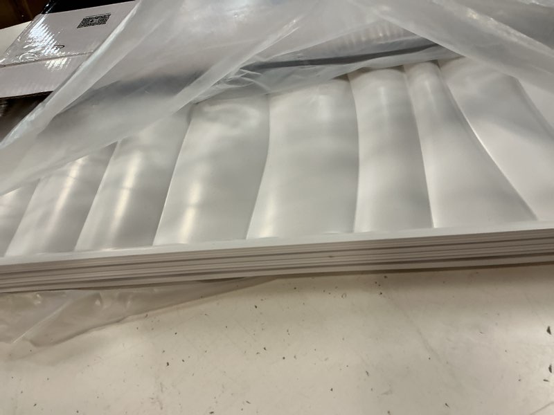 Condition photo showing Good Condition for art3d 12 pack 3d wave design wall panels 19.7"x19.7" pvc panel for interior wall decor living room, office, tv background, white square white 19.7"x19.7" 12pcs