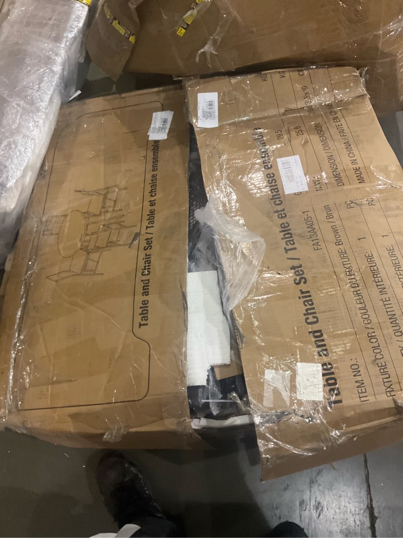 Incomplete table and chair set