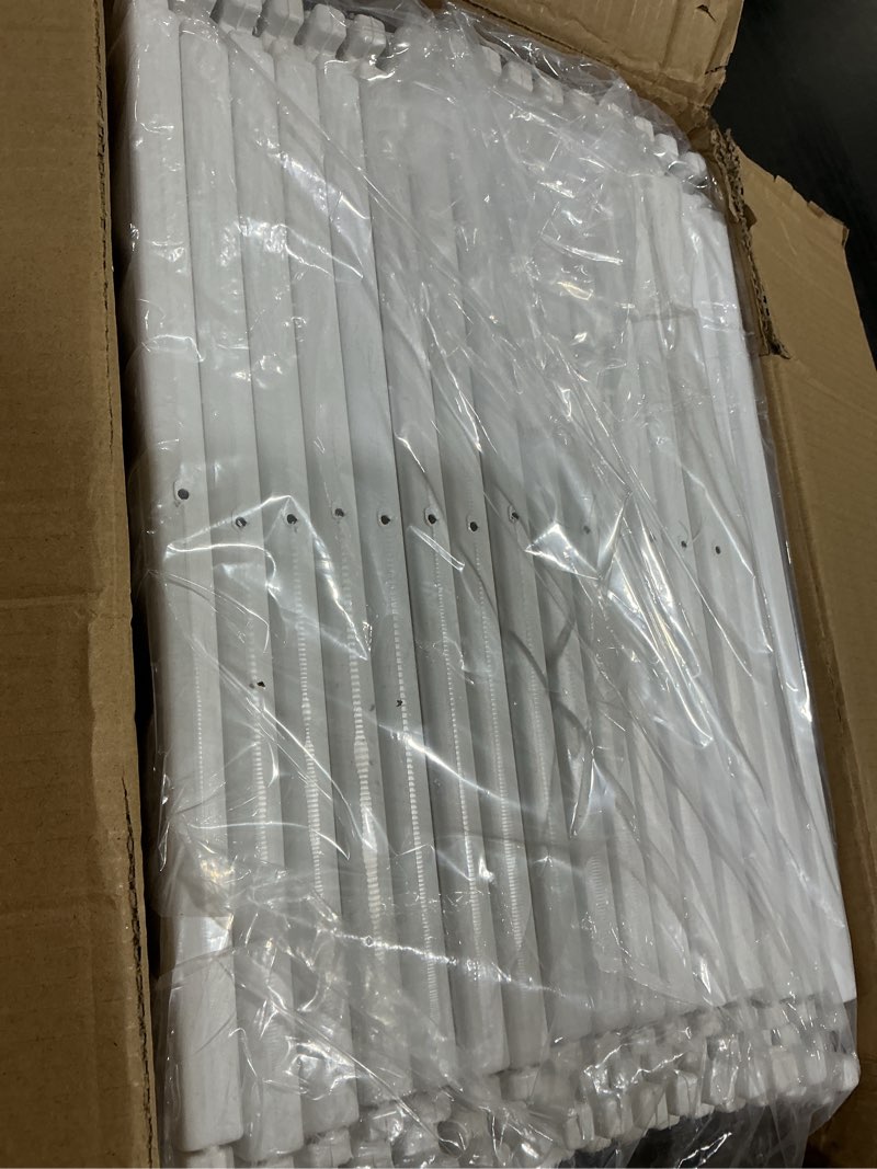 Condition photo showing Good Condition for jalove acrylic dog playpen indoor, 24“ h plastic pet playpen with door, clear pet play pen for puppy cat rabbit ferret, easy assemble dog pen, preferable for small cage, white 10 pcs white 10pcs
