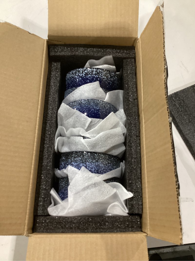 Condition photo showing New/Like New for S&Q'S CERAMICS Ceramic Small Bowls for Kitchen, Set of 6, 9 oz Ice Cream Bowls, Small Bowl Set for Dipping, Breakfast, Oatmeal, Microwave and Dishwasher Safe (Navy Blue) 4.25 inch Navy Blue