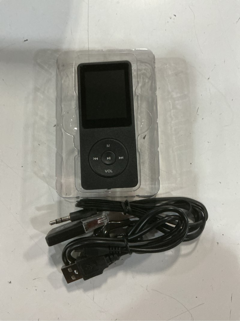 Condition photo showing Good Condition for 128gb mp3 player with bluetooth - portable music player for kids - with built-in hd speaker, voice recorder, hifi sound, e-book (included earphones) black