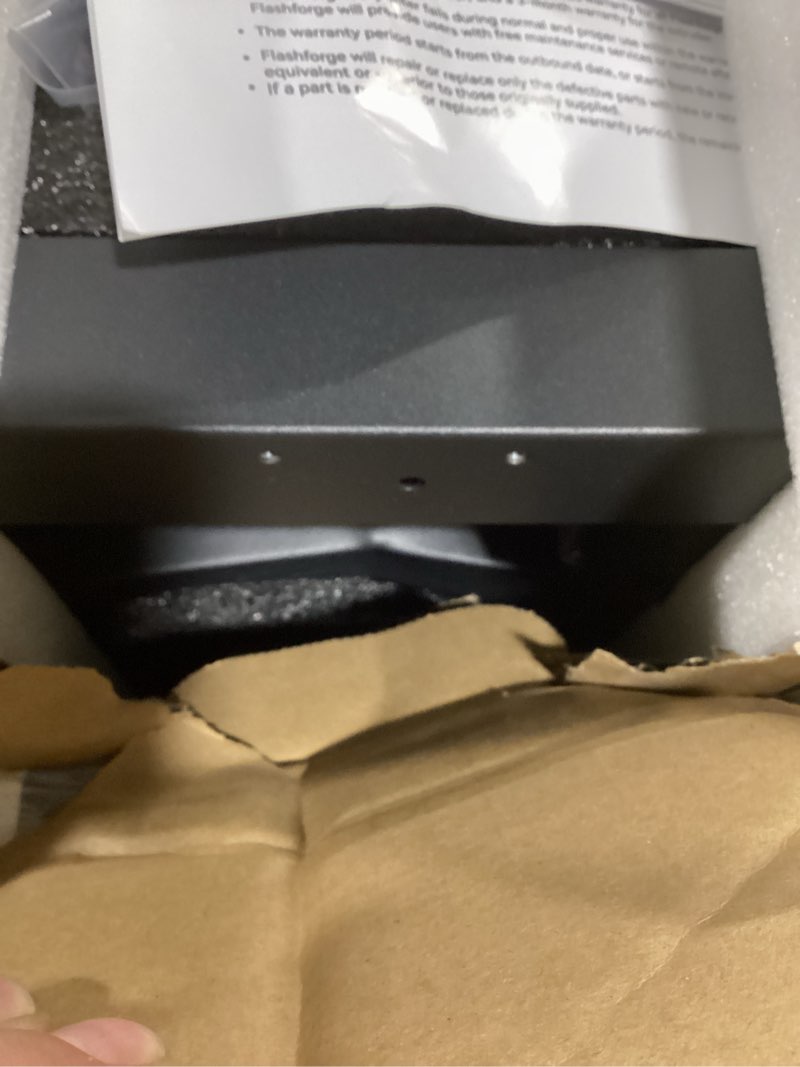 Condition photo showing As Is for flashforge ad5x multi-color 3d printer 4 colors with ifs, fully auto leveling fdm 3d printer with max 600mm/s high speed printing and max 300°c nozzle, large printing size 220 * 220 * 220mm