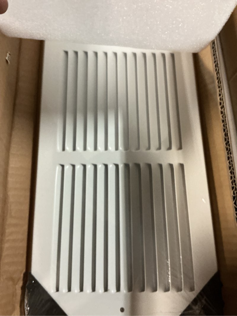 Condition photo showing Good Condition for 24"wx6"h duct opening return air grille,air return vent cover grill for sidewall and ceiling,solid steel ac vent cover hvac cold air intake grille without filter house,outer dimension:25.75wx7.75"h for 24''w×6''h-duct opening