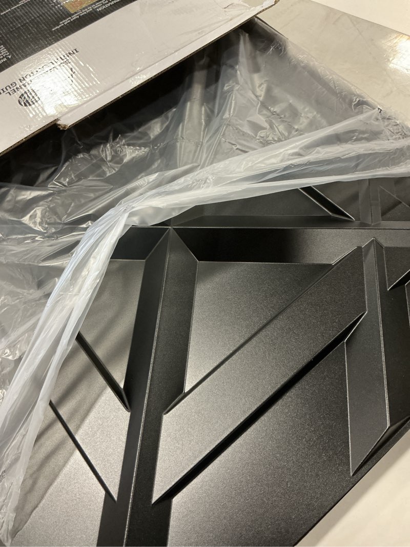 Art3d PVC 3D Wall Panel, Decorative Wall Tile in Black 12-Pack 19.7"x19.7"