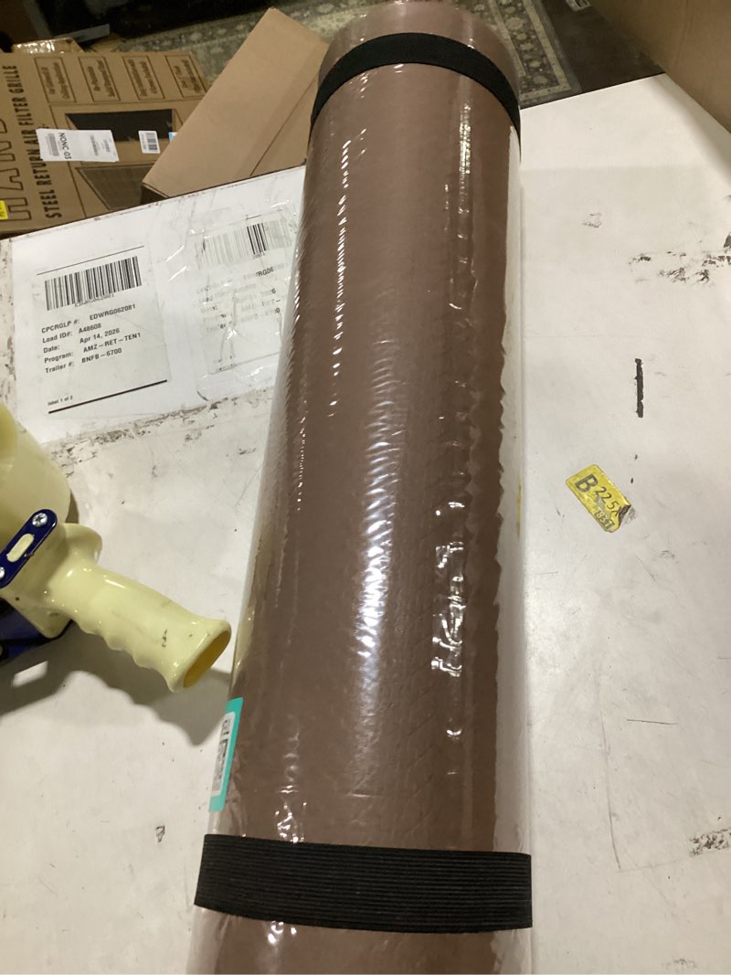 Condition photo showing New/Like New for yoga mat non slip anti-tear,extra thick-2/5 inch?10mm?high resiliency professional poe yoga mats for women men kids,72"x24"inch,workout, yoga, pilates and floor exercise, with carrier strap 72"x24"x10mm brown+apricot