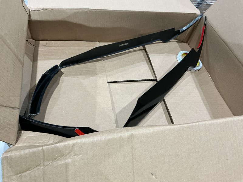 Condition photo showing As Is for front bumper canards splitters for chevrolet corvette c8 stingray &z51 2020-2025 fins intake grill inserts front splitter fin body side spoiler crash corner protection accessories