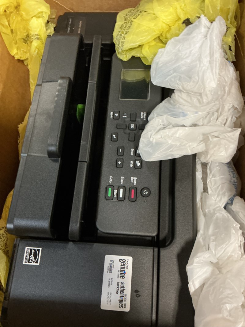 Condition photo showing As Is for brother work smart 1360 wireless color inkjet all-in-one printer with automatic duplex printing and 1.8” color display | includes refresh subscription trial(1) (mfc-j1360dw) (uses lc501 series inks) current model: mfcj1360dw new