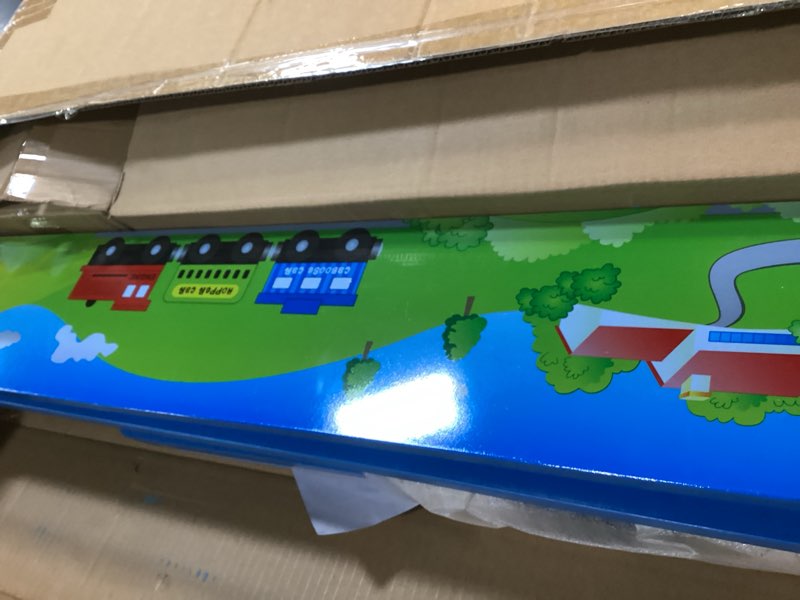 Condition photo showing As Is for FUNPENY Train Table Toys,Wooden Train Track Railway City Sets Table for Kids Toddlers