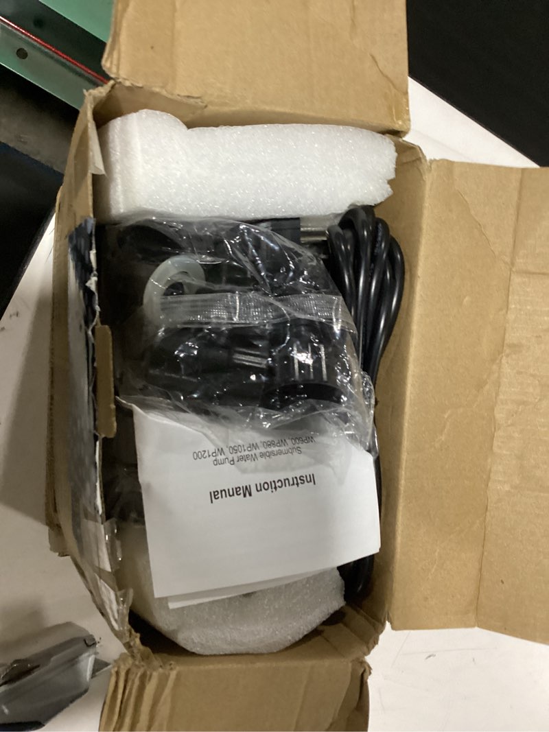 Condition photo showing New/Like New for submersible water pump 1050gph/55w fountain pumps with flow control, pond pump submersible outdoor with 10ft 3-core power cable for hydroponics, aquarium, waterfall, statuary, water feature