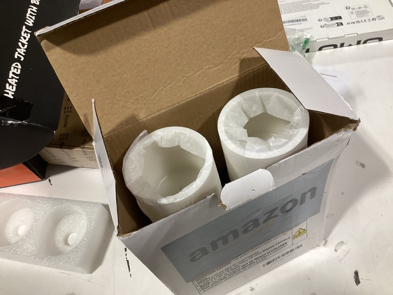 Condition photo showing Good Condition for Homemory 9" x 3" Flameless Candles Battery Operated, Flickering LED Pillar Candles with Timers and 2 Remote Controls, Indoor Only, Flat Top, Ivory White Wax, Set of 2 3"x9"