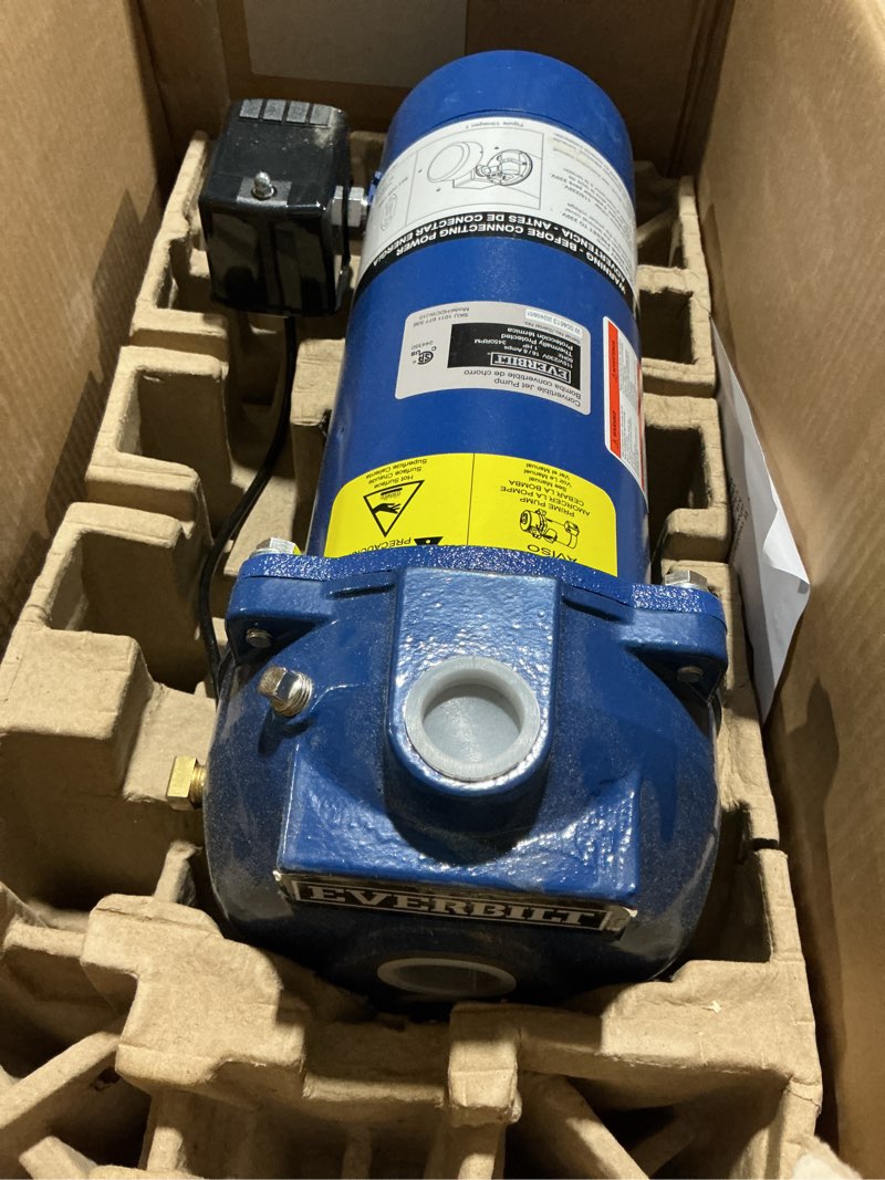 Condition photo showing Good Condition for possibly used/incomplete 1 hp convertible jet pump