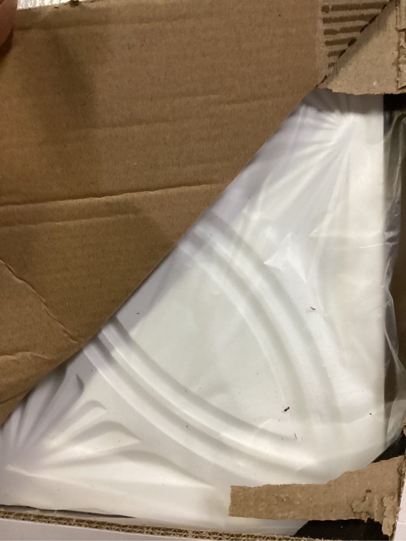 Condition photo showing Good Condition for Art3d Decorative PVC Drop Ceiling Tile 2ft x 2ft in White,Glue up Ceiling Panel 24 x 24in.12pcs 24*24 White 12