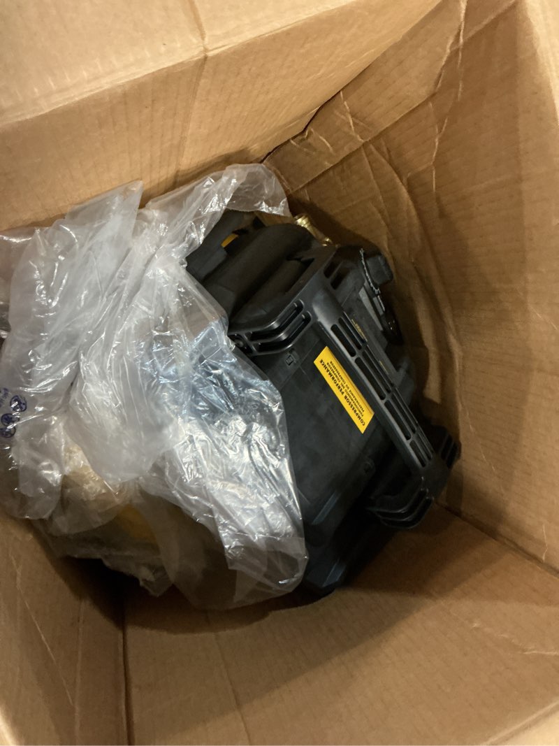 Condition photo showing As Is for DEWALT Pancake Air Compressor, 6 Gallon, 165 PSI (DWFP55126)