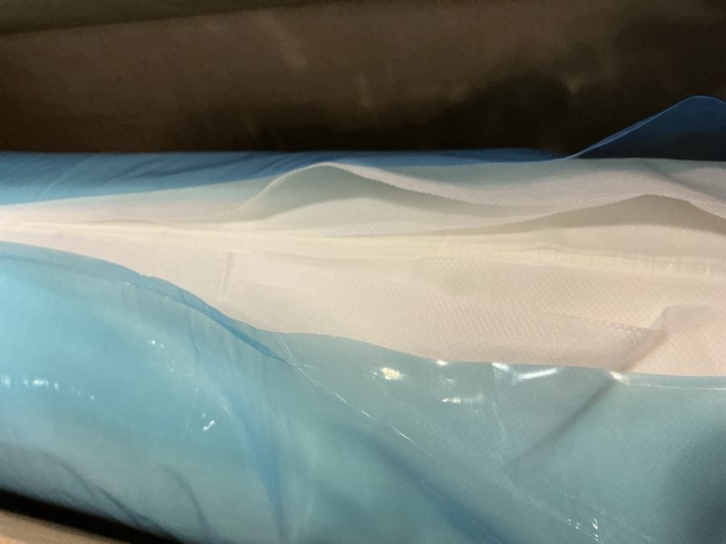 Condition photo showing As Is for Premium High-Density Foam Mattress Topper Full Size (54"x75") White, Thick & Firm Support, Breathable & Hypoallergenic for Back Pain Relief & Pressure Relief, Bed Topper Premium White Full