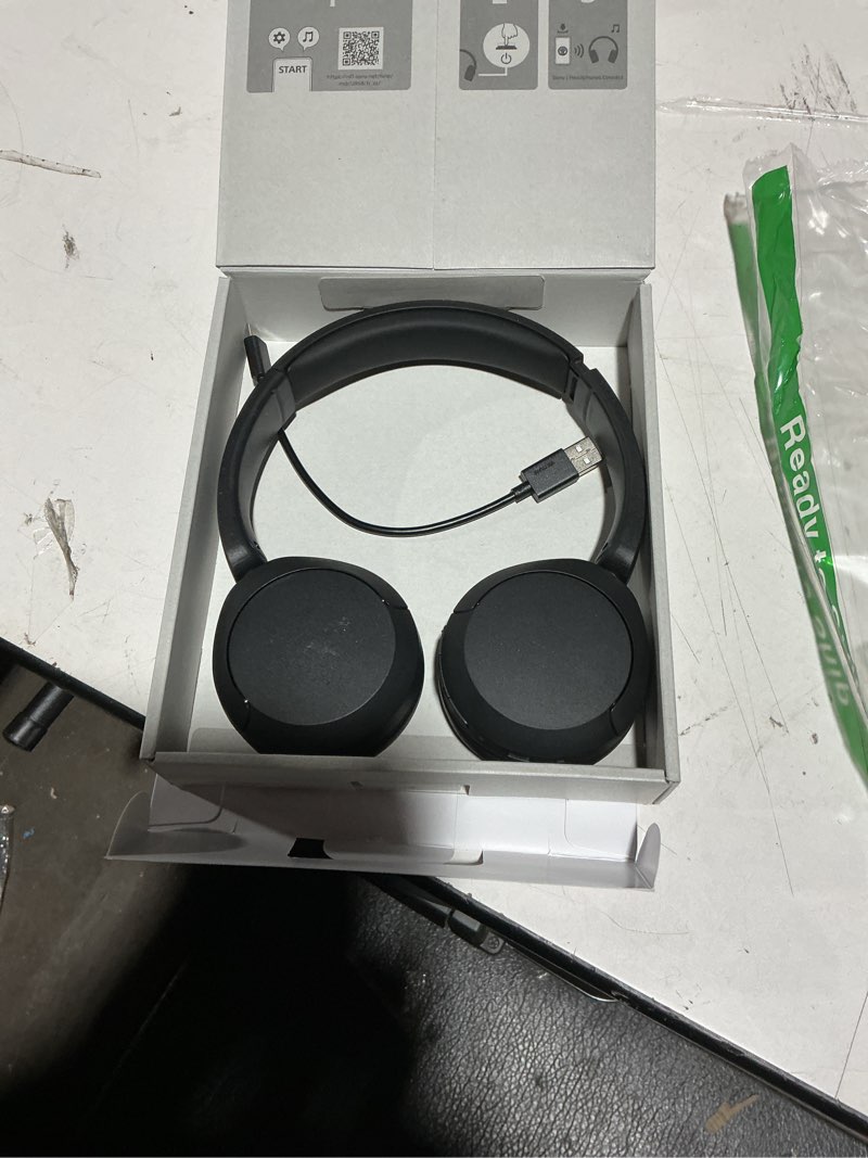 Condition photo showing New/Like New for Sony WH-CH520 Wireless Headphones Bluetooth On-Ear Headset with Microphone and up to 50 Hours Battery Life with Quick Charging, Black