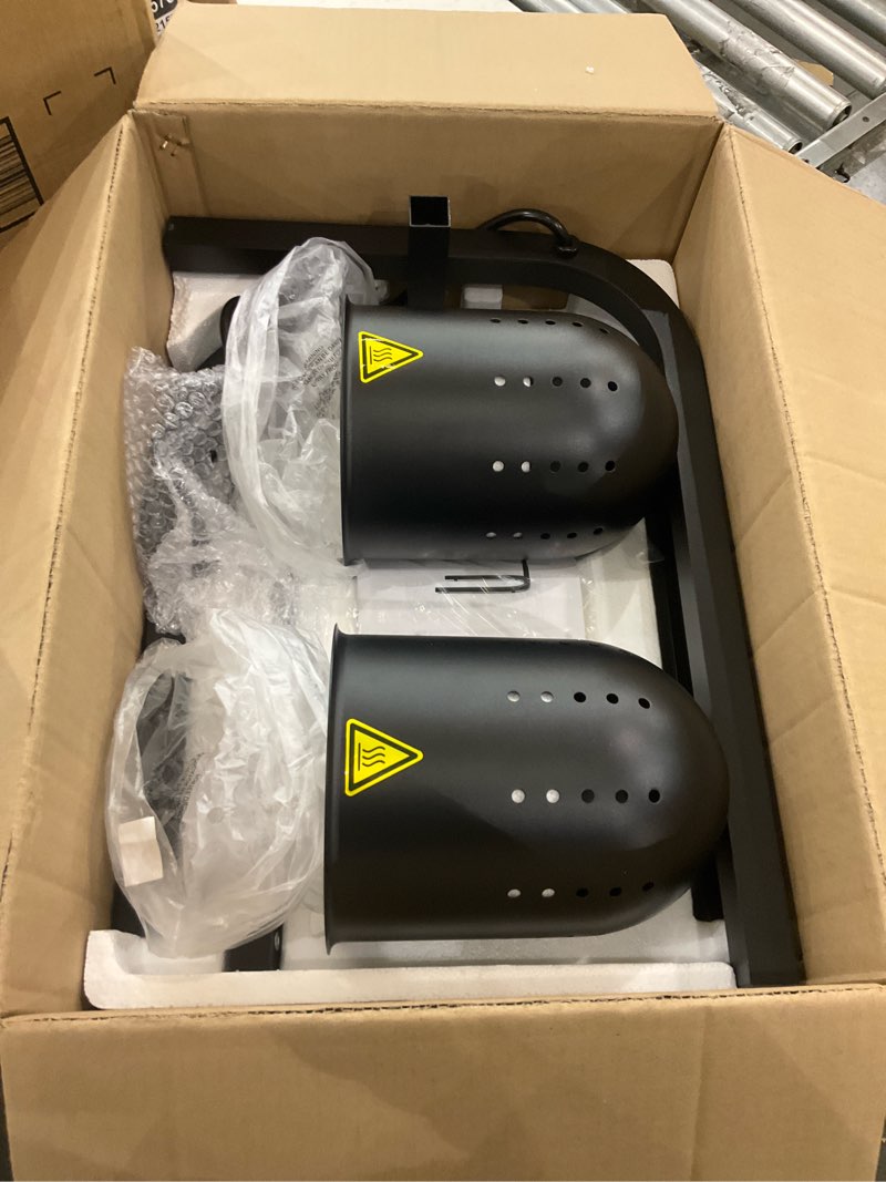 Condition photo showing Good Condition for SYBO DL2112 Commercial Grade Food Heat Lamp, Portable Electric Food Warmer, 2-Bulb 500W with Free-Standing, Black Black Food Warmer