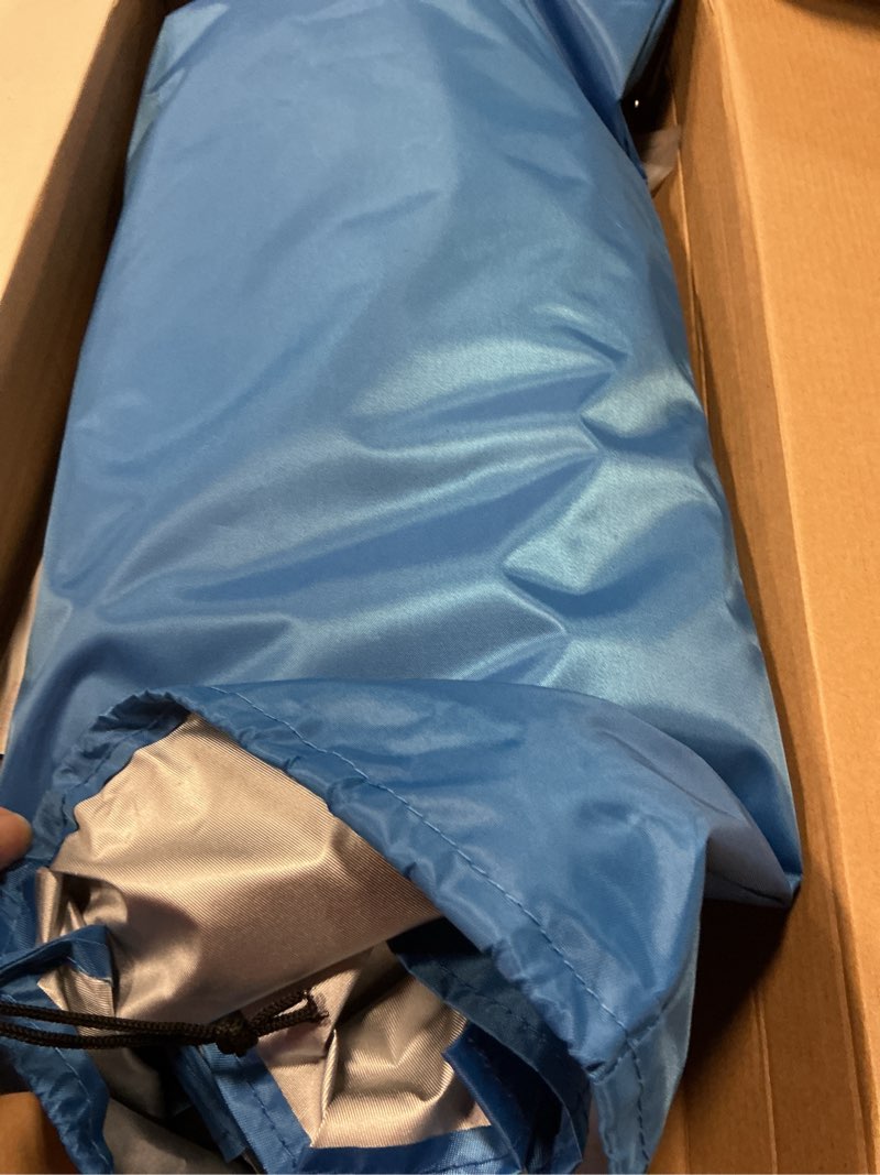 Condition photo showing Good Condition for xl universal chair umbrella canopy, extra large foldable portable upf 50+ chair sun shade attachment with adjustable clamp fits most brands’ beach, outdoor, travel, fishing, patio, pool, zero gravity xl royal blue_1pack