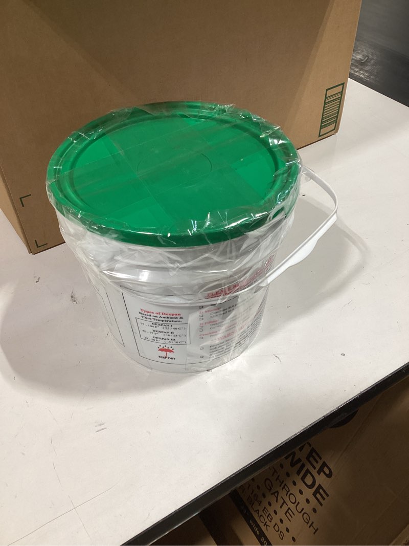 Condition photo showing As Is for expansive demolition grout 11 lb. bucket for rock breaking, concrete cutting, excavating. alternative to demolition jack hammer breaker, jackhammer, concrete saw, rock drill (type 2, 50-77° f) type 2 (50-77°f)
