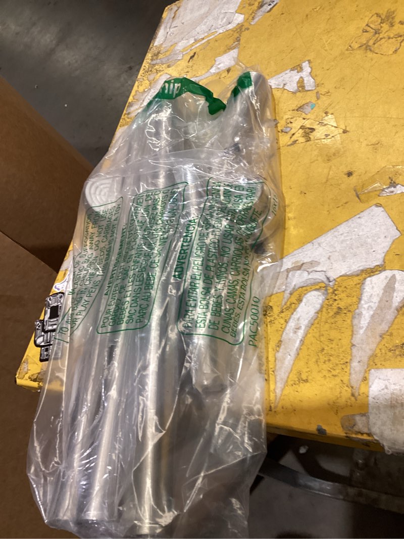 Condition photo showing Good Condition for silver curtain rods for windows 28 to 48 inch,5/8 inch diameter heavy duty metal stainless steel drapery rods with brackets,modern curtain rod with simple end caps 28-48"(1 pack) silver