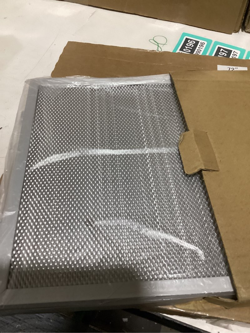 Condition photo showing As Is for 2pcs 12.63x10.23inchs range hood filter grease filter extractor ventilation aluminium aspirator filter mesh 320x260x9mm