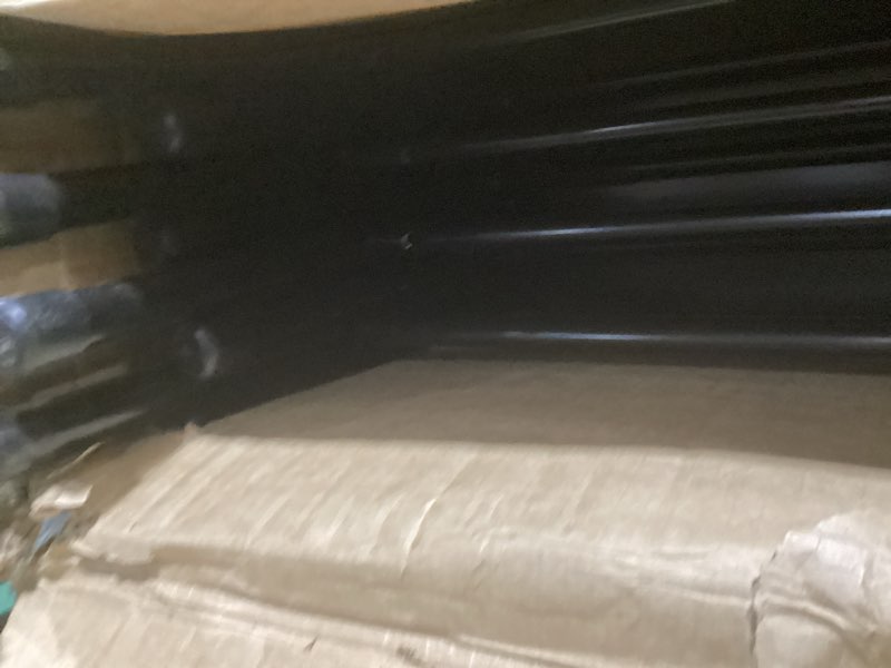 Condition photo showing As Is for Amazon Basics Comfortable Vinyl-Padded Metal Steel Folding Chairs, Black, 4-Pack