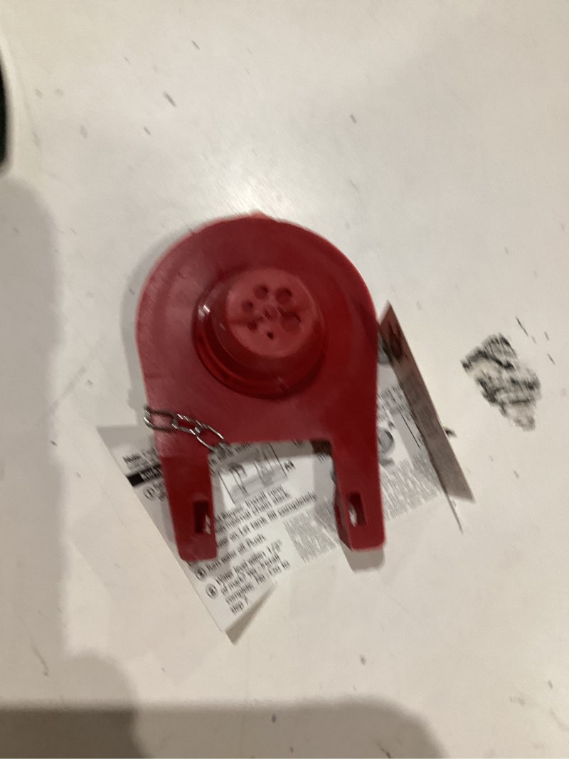 Condition photo showing As Is for korky ultra high performance universal 2 inch toilet flapper red for universal