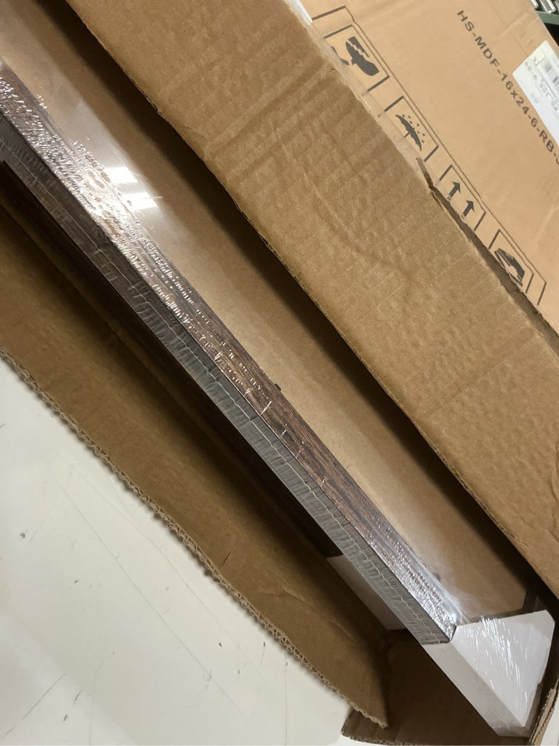 Condition photo showing Good Condition for seseat 16x24 frame rustic brown set of 6, gallery poster picture frames for wall mounting rustic brown 16x24