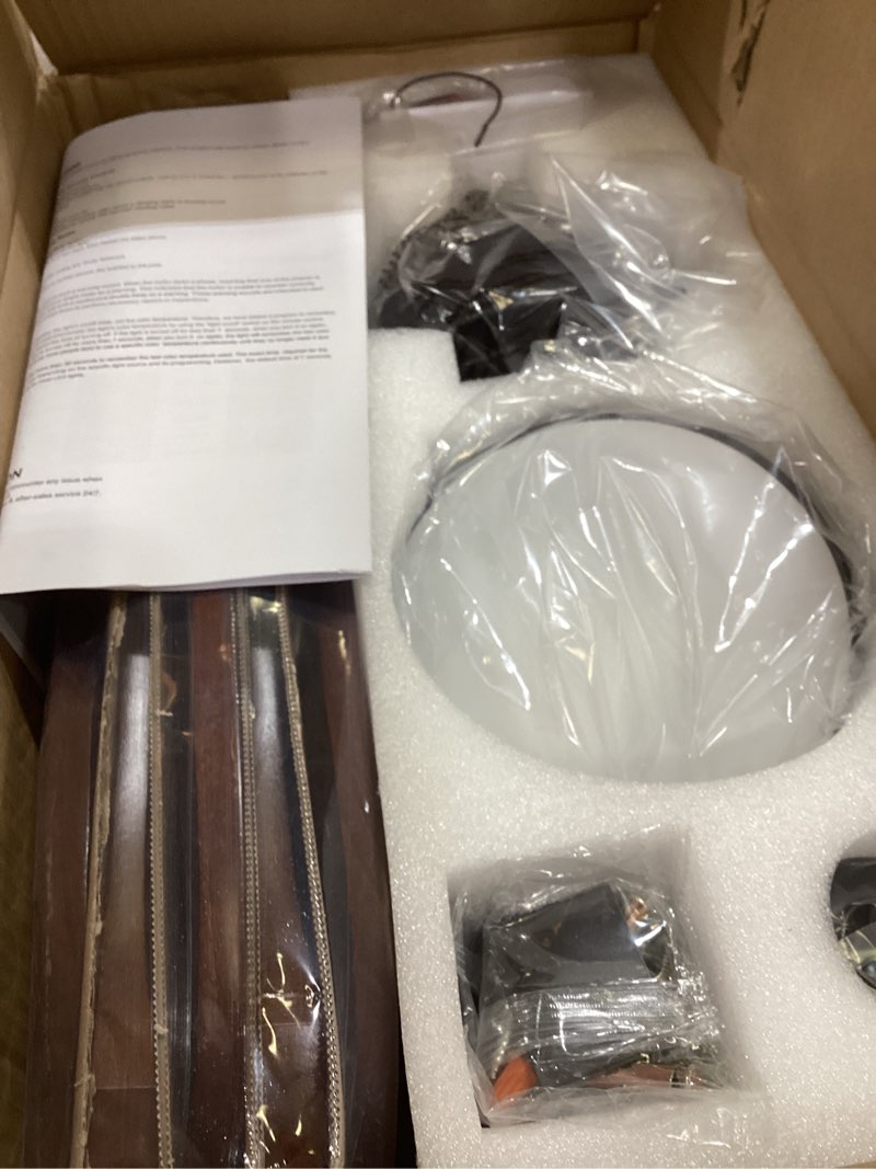 Condition photo showing Good Condition for 42 inch solid wood ceiling fans with lights, remote control, dimmable, reversible, wood blades, power-off memory, quiet dc motor, indoor/oudoor ceiling fan with light for patio walnut downrod mount 42 inch