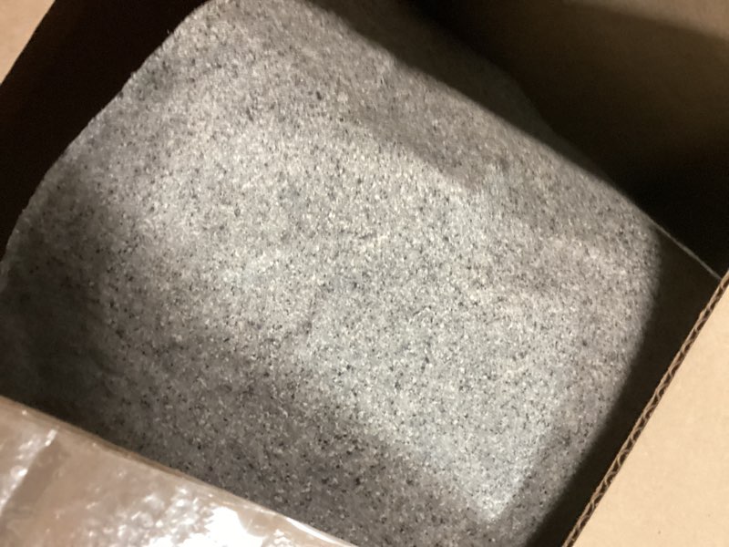 Condition photo showing As Is for emsco group 2187 landscape rock - natural granite appearance -small -lightweight - easy to install small granite