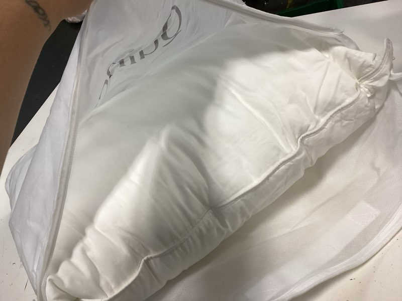Condition photo showing New/Like New for premium down alternative pillow, standard, medium