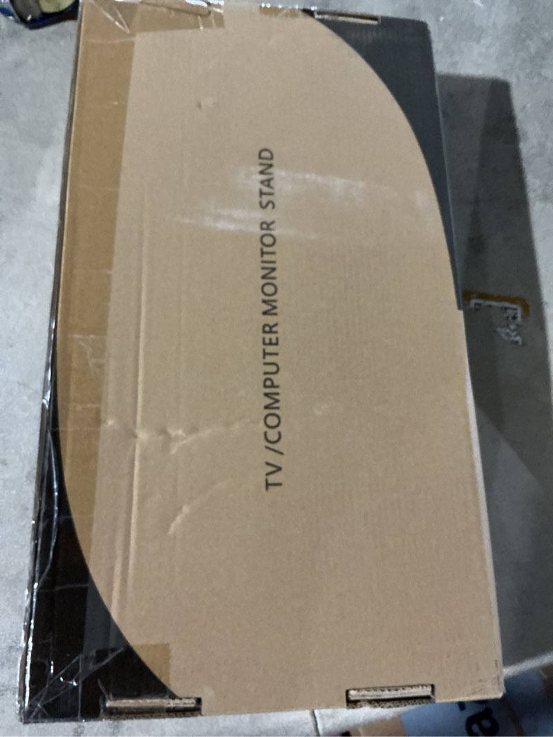 Condition photo showing Good Condition for Hemudu Single LCD Computer Monitor Free-Standing Desk Stand Riser for 13 inch to 32 inch Screen with Swivel, Height Adjustable, Rotation, Holds One (1) Screen up to 77Lbs(HT05W-001) White