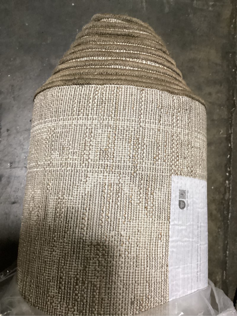 Condition photo showing As Is for (possibly used)loloi magnolia home by joanna gaines pace collection pac-01 bark/natural 11'-6\" x 15'-4\" area rug bark / natural 11'6\" x 15'4\" (rectangular)