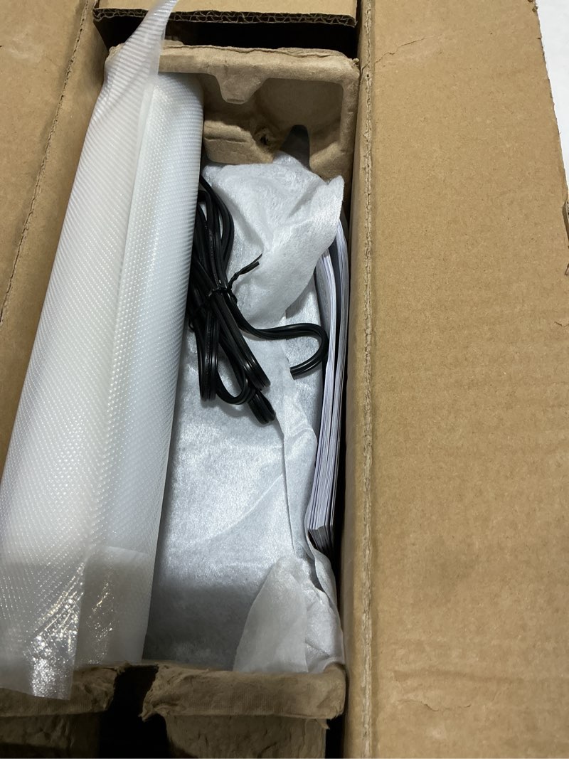 Condition photo showing Good Condition for FoodSaver PowerVac Compact Vacuum Sealing Machine Stainless Steel & Black Vertical Storage VS0150 | Preserves freshness reduces bag waste for both dry and wet food
