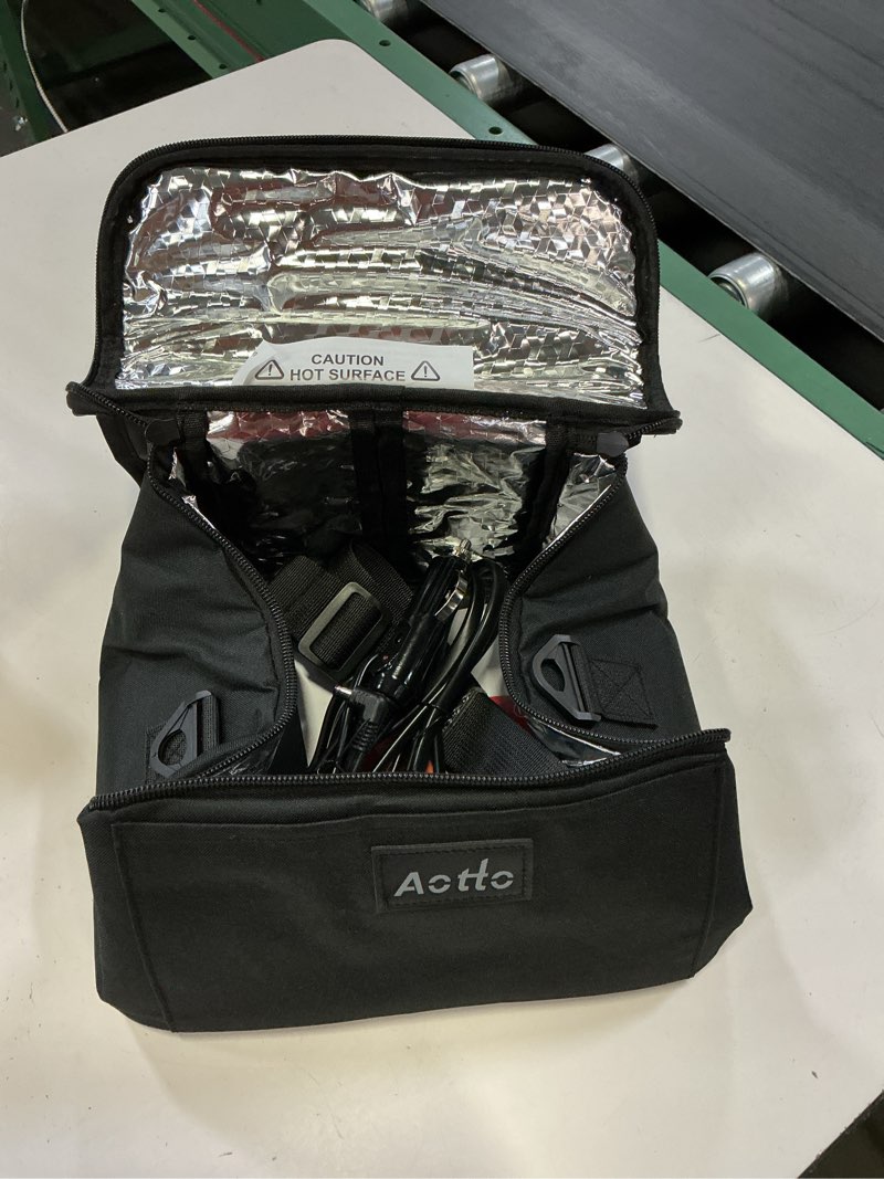 Condition photo showing Good Condition for aotto portable oven, electric lunch box food heater - 12v/24v/110v 3-in-1 car food warmer - mini personal microwave heated lunch box warmer for car, truck, travel, office & home use - black