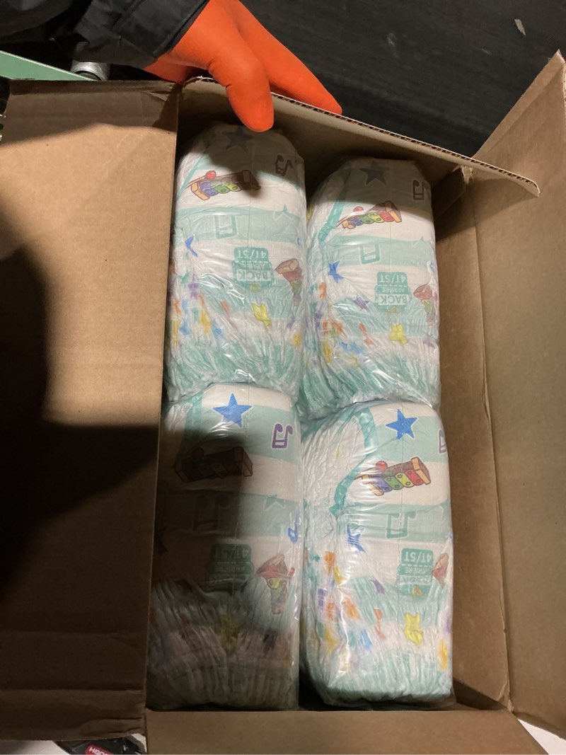 Condition photo showing New/Like New for pampers training pants - easy ups boys & girls bluey - size 4t-5t, 104 count, children's potty underwear (packaging may vary) 4t-5t 104