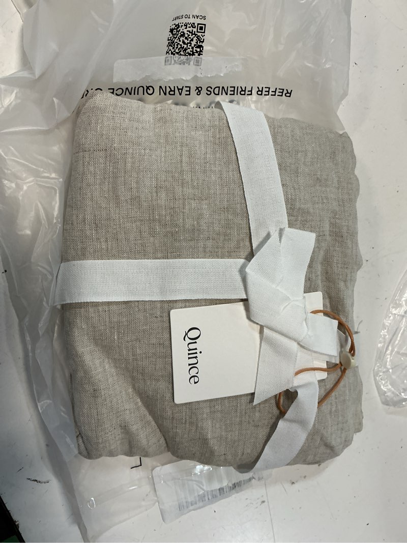 Condition photo showing Good Condition for quince european linen euro sham, euro, natural chambray