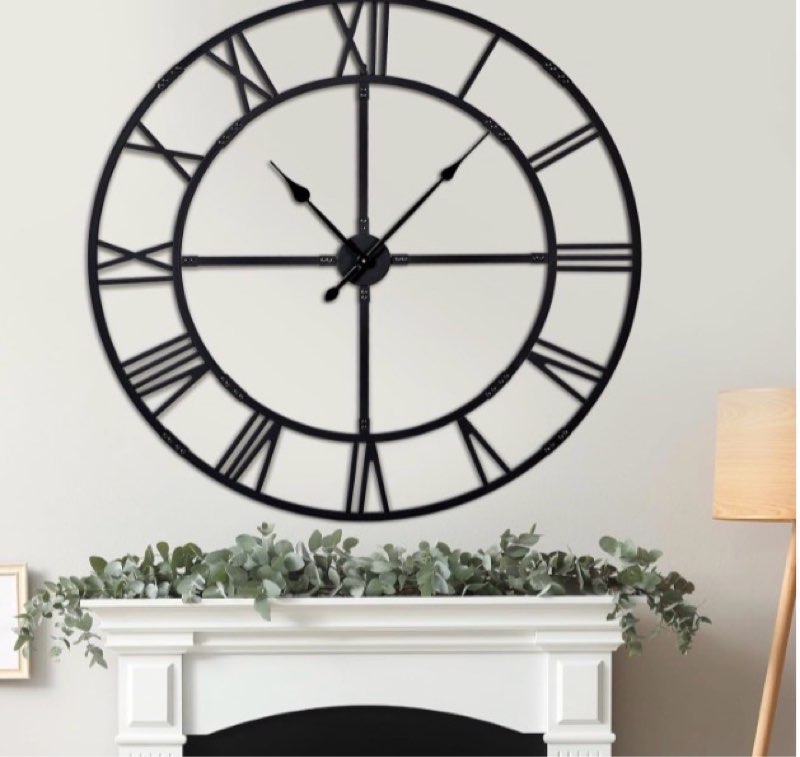 ( similar imagen) JXQXYN 24'' Modern Large Wall Clock