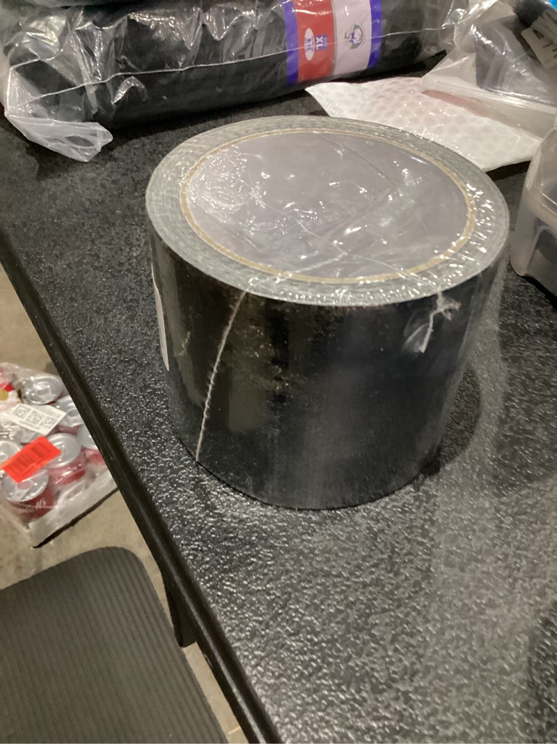 Condition photo showing New/Like New for RV Awning Repair Tape Heavy Duty Waterproof Tent Repair Tape for Tarp,Parasol, Canopy, Car and Boat Covers, Underbelly Repair Patch Kit Outdoor UV proof Fabric Repair Patch Black (3 in x24.6ft) 3 in x 24.6 ft Black