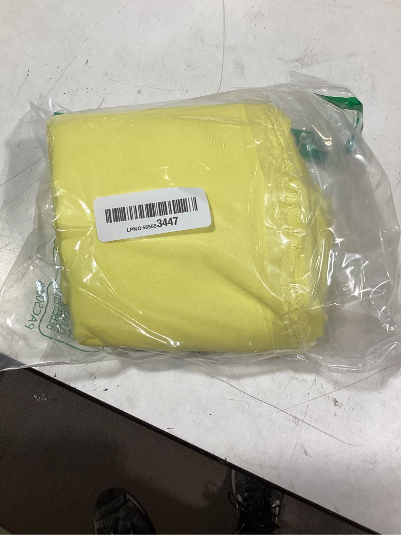 Condition photo showing Good Condition for sancua rectangle tablecloth - 60 x 84 inch - stain and wrinkle resistant washable polyester table cloth, decorative fabric table cover for dining tables, buffet parties and camping, yellow yellow 84" x 60" (rectangular)