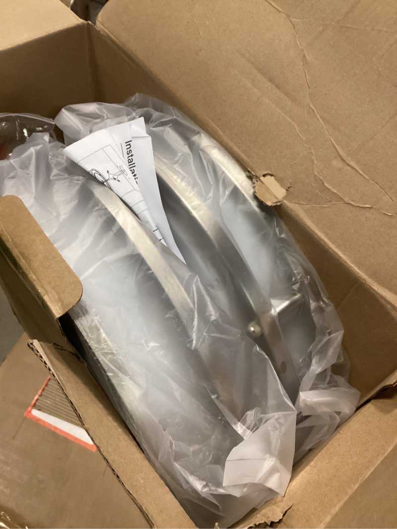 Condition photo showing New/Like New for 36W LED Ceiling Lights 3600lm Super Bright, Dimmable Flush Mount Light Fixtures 6500K/5000K/4000K/3000K/2700K Adjusted Modern Ceiling Lights 2PACK, 13 Inch Ceiling Lamps for Bedroom Kitchen, Nickle Brushed Nickle-5CCT-2 13 inch