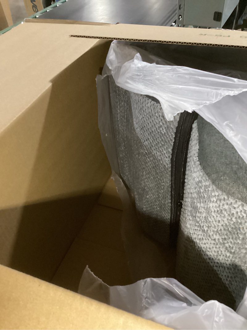 Condition photo showing Good Condition for Dog Stairs 4 Steps for Small Dogs and Cats to Get on High Beds, Couch or Car, Pets Can Climb, Sit, Lie Down or Perch to Look Out Windows on The Spliceable Ramp, Provides Support, Grey?19" H? Fleece Dark Grey 4-Steps