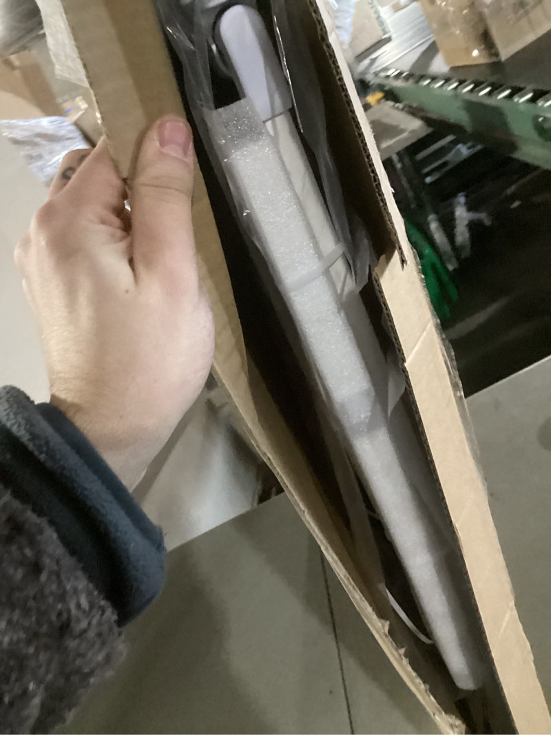 Condition photo showing Good Condition for Cumbor 29.7-46" Baby Gate for Stairs, Toddler Safety Essentials for The House, Auto Close Dog Gate for Doorways, Mom's Choice Awards Winner-Easy Install Pressure Mounted Pet Gates for Dogs, White White 29.7"-46"W x 30.5"H