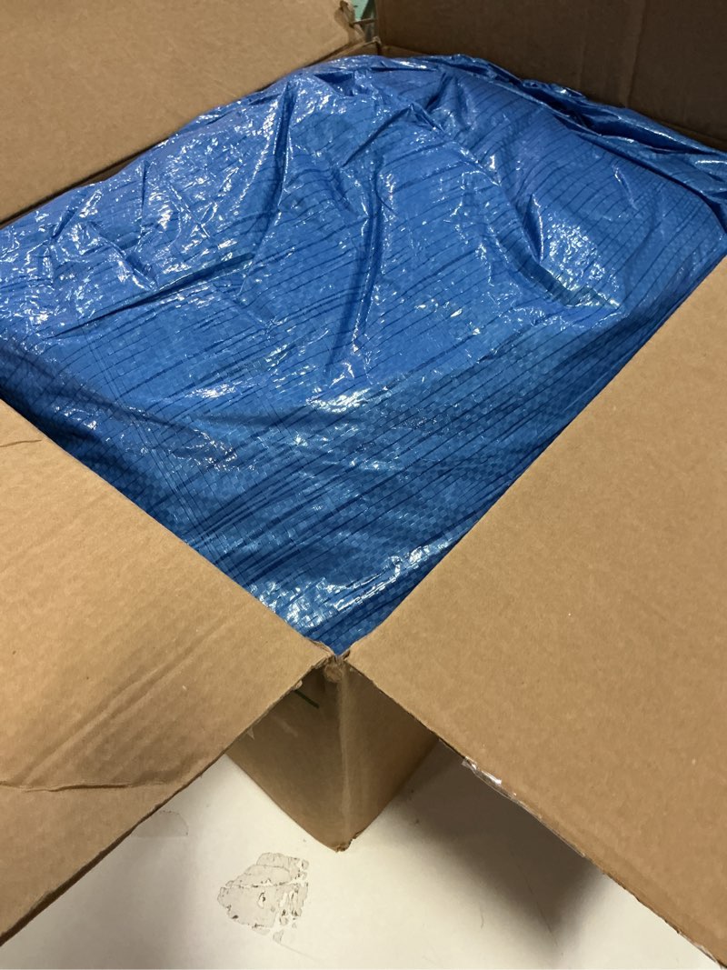 Condition photo showing Good Condition for Grizzly Tarps by B-Air 20' x 30' Large Multi-Purpose Waterproof Heavy Duty Poly Tarp with Grommets Every 36", 8x8 Weave, 5 Mil Thick, for Home, Boats, Cars, Camping, Protective Cover, Blue 20X30