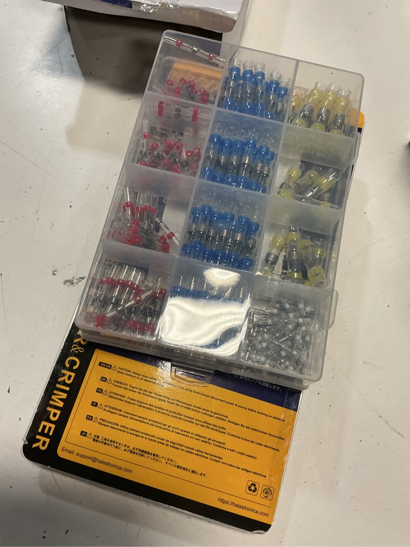 Condition photo showing Good Condition for haisstronica 220pcs solder seal wire connectors kit with 10-24 awg self-adjusting automatic wire stripper tool, waterproof heat shrink butt terminals for car, marine, trailer, diy wiring projects