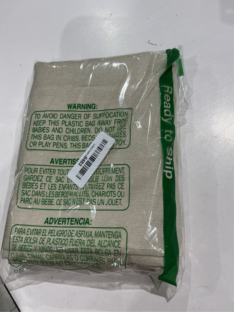 Condition photo showing Good Condition for seenus 72 x 84 inch extra long beige fabric shower curtain heavyweight, faux linen polyester shower curtain long water-resistant, cream shower curtains washable for tall bathroom beige 72"w x 84"l (pack of 1)