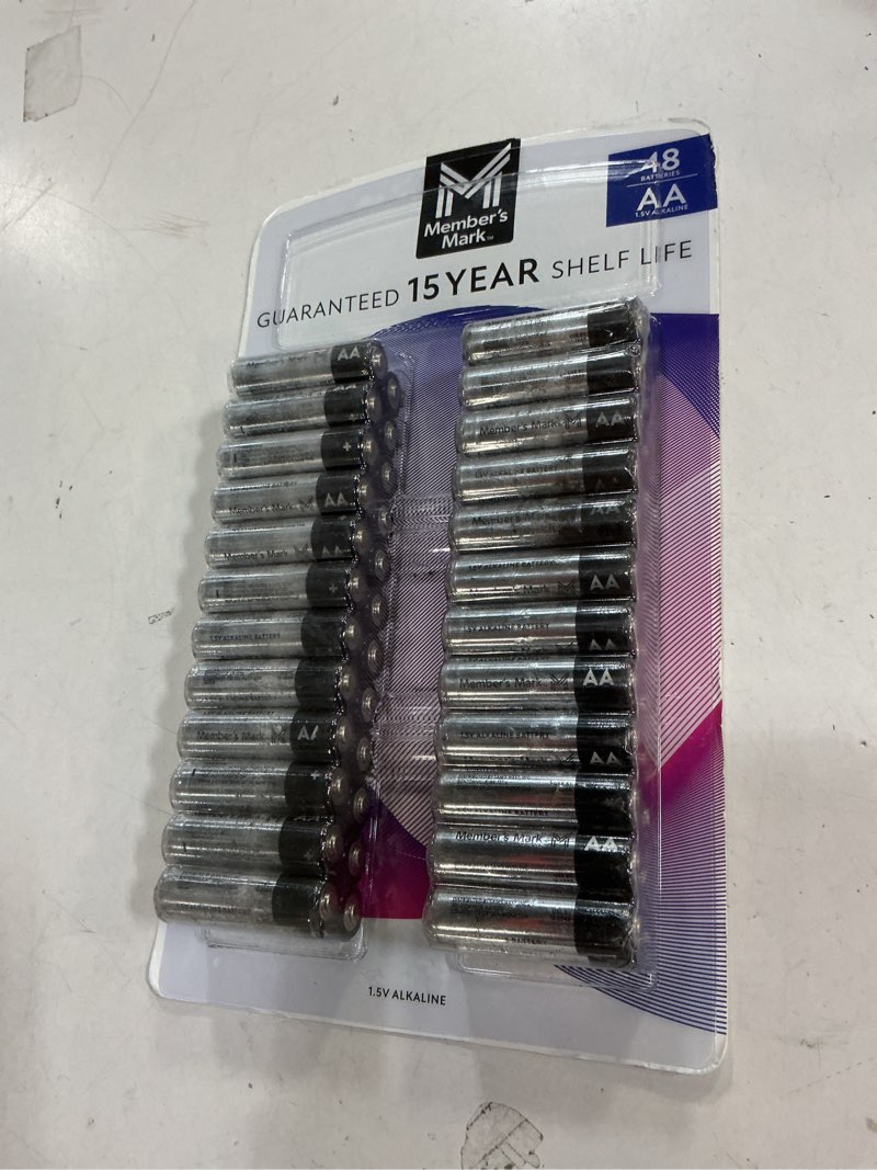 Condition photo showing Good Condition for member's mark alkaline aa batteries (48 pack)