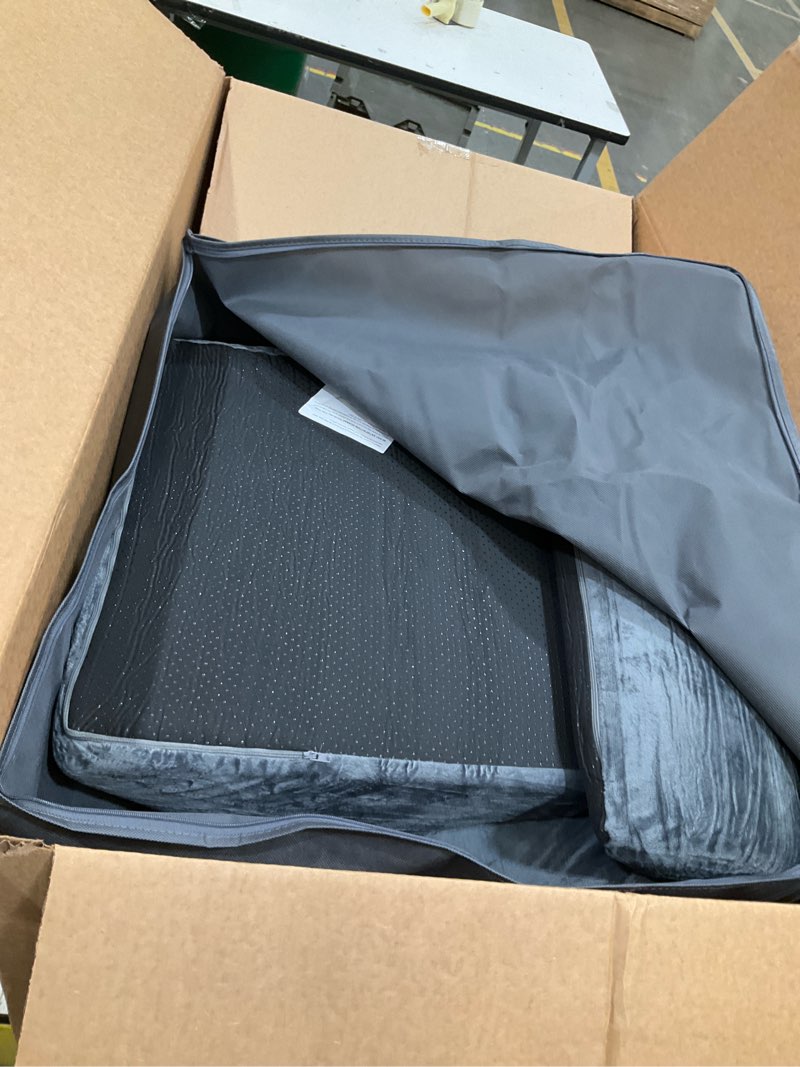 Condition photo showing Good Condition for kingfun 4pcs orthopedic bed wedge pillow set for sleeping, memory foam for sleeping,breathable triangle pillow wedge, post surgery memory foam for back, leg pain relief, sitting grey 4 piece set