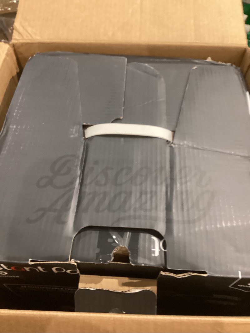 Condition photo showing As Is for Instant Pot Pro (8 QT) 10-in-1 Pressure Cooker, Slow Cooker, Rice/Grain Cooker, Steamer, Sauté, Sous Vide, Yogurt Maker, Sterilizer, and Warmer, Includes App With Over 800 Recipes, Black 8 Quarts