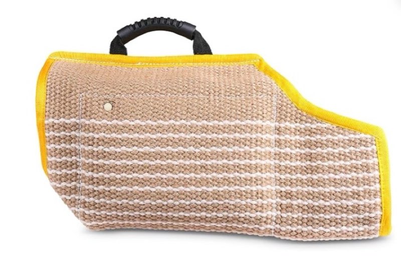 Durable Dog Bite Sleeve - Strong Jute Training Equipment for Medium to Large Dogs (German Shepherd, etc.) - Perfect for K9, IPO, Schutzhund & Puppy Training - Safe Padded Biting Sleeve for Either Arm
