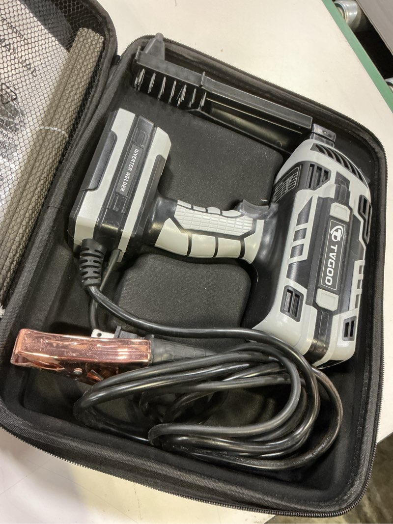 Condition photo showing As Is for portable handheld welding machine - 110v igbt inverter handheld welder, 20-120a portable arc welder, hot start & anti-stick for 3/32"-1/8" welding rods, father's day gift for men(grey)